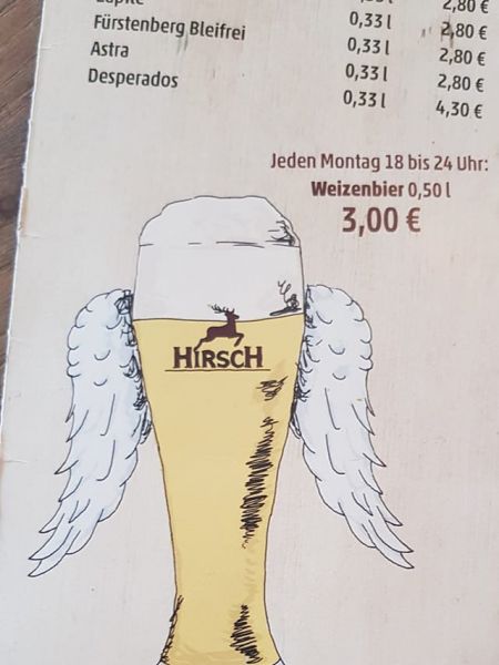 Jeden Montag 18 bis 24 Uhr: Weizenbier für 3 Euro